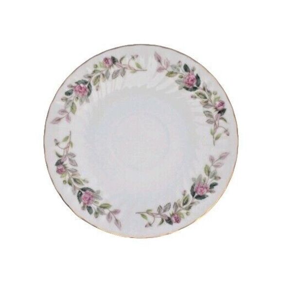 Vintage Creative Regency Rose  6" Saucers lot of 8 - Picture 3 of 11